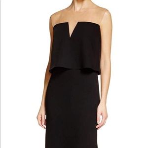 bailey 44 mesh black formal dress